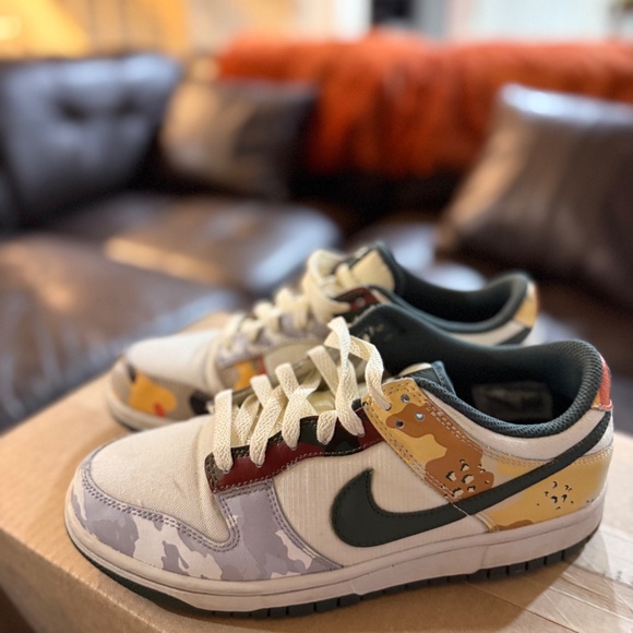 Nike dunk low sail multi camo sneakers - Picture 2 of 4
